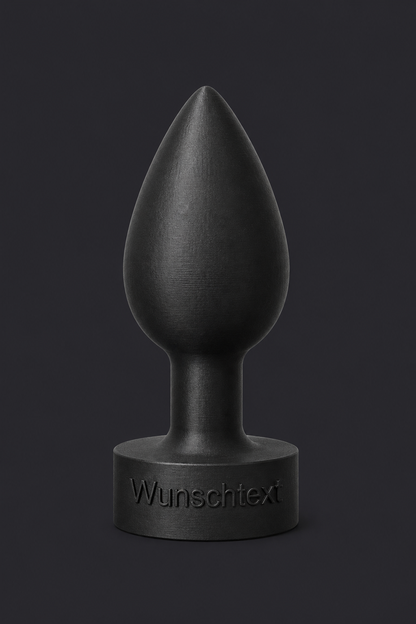 Analplug mit Wunschtext