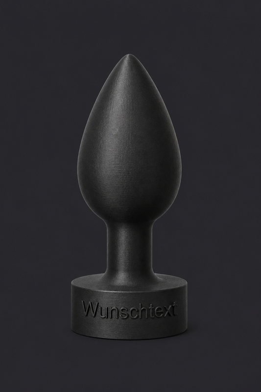 Analplug mit Wunschtext